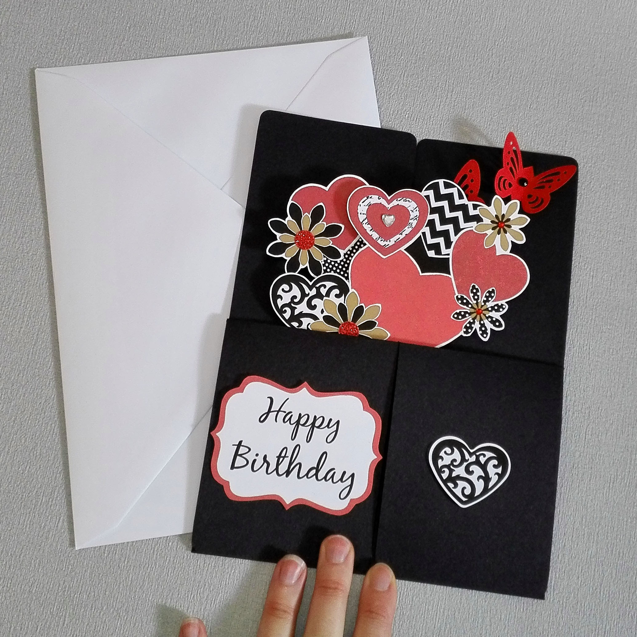 butterfly pop up birthday card
